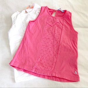 Pair of Joules Girls Sleeveless Tops Size 5-6